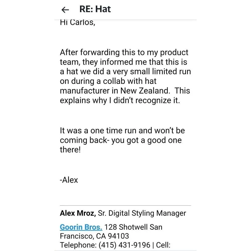 Rare Goorin Bros Fedora Hat Brown Size Large - Picture 2 of 12